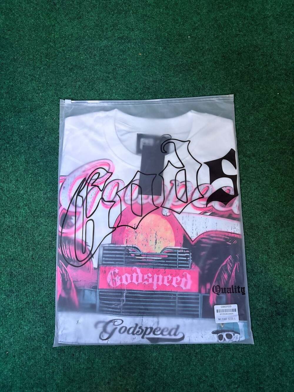 Godspeed Graphic T-Shirt White Size L